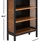 Safavieh Franz 3 Shelf Wood Back Etagere - Black | Etagere | Modishstore - 3