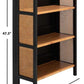 Safavieh Franz 3 Shelf Open Top Etagere - Black | Etagere | Modishstore - 3