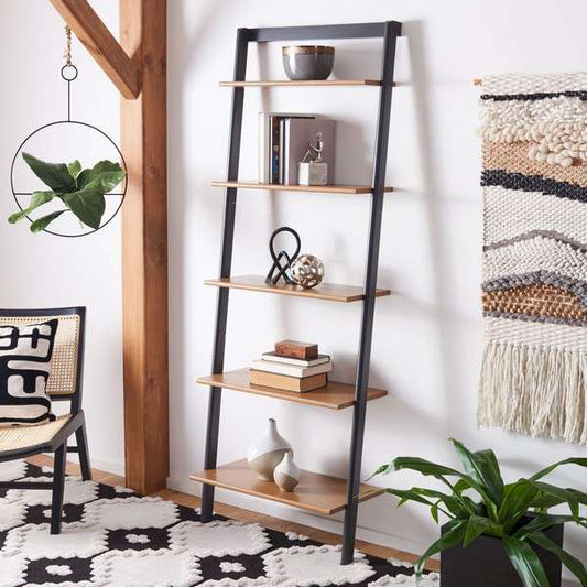 Safavieh Cullyn 5 Tier Leaning Etagere - Natural | Etagere | Modishstore