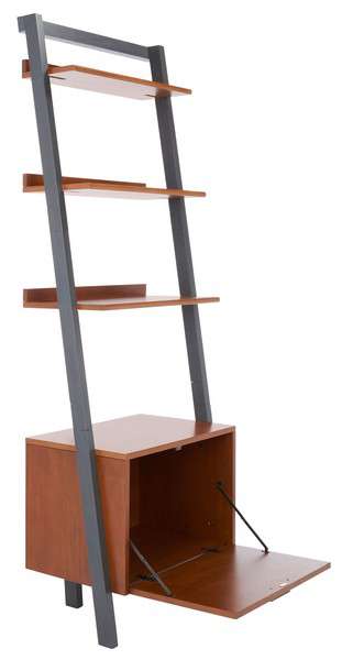 Safavieh Lavina 3 Shelf 1 Door Etagere - Honey Brown | Etagere | Modishstore - 3