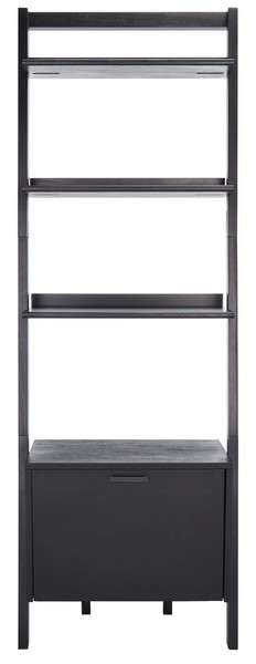 Safavieh Lavina 3 Shelf 1 Door Etagere - Black | Etagere | Modishstore - 2