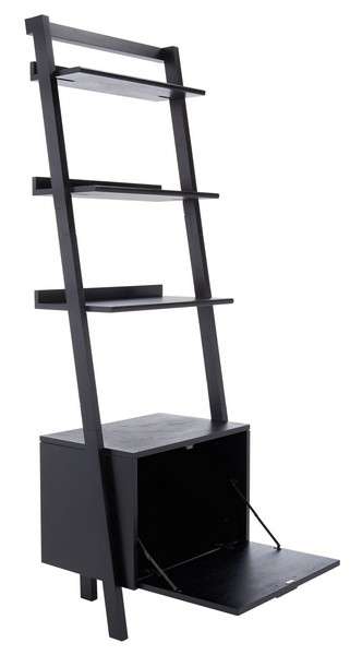 Safavieh Lavina 3 Shelf 1 Door Etagere - Black | Etagere | Modishstore - 3