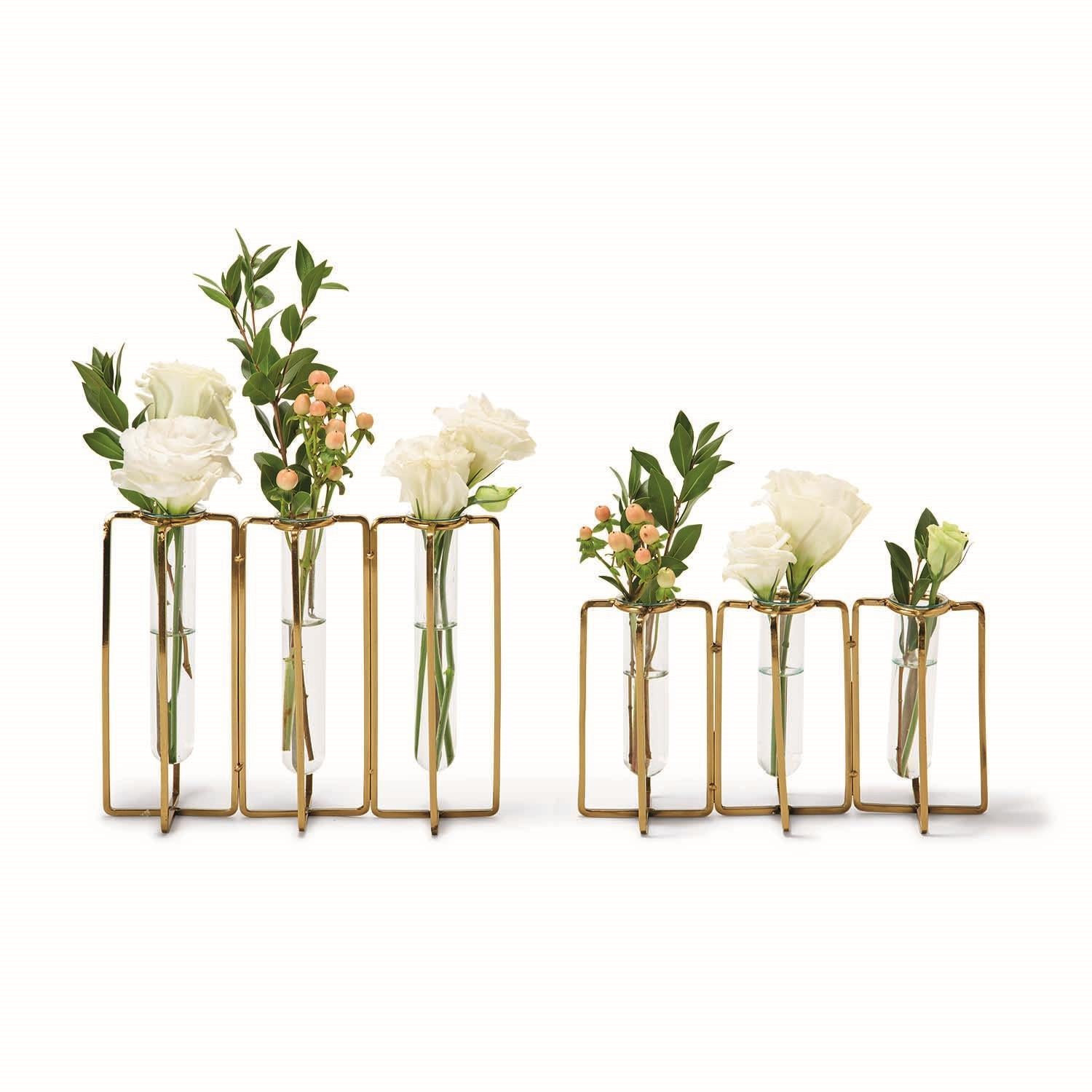 Gold Vase Incl 2 Sizes Set Of 8 By Tozai Home | Vases | Modishstore - 2