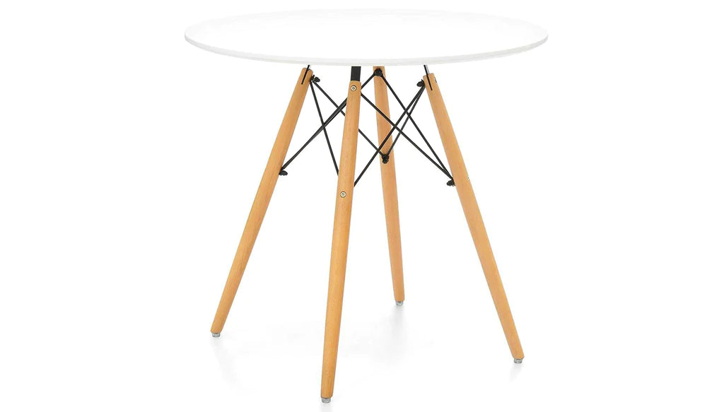 Eiffel Dining Table 32" Round White By Modholic | Dining Tables | Modishstore - 2