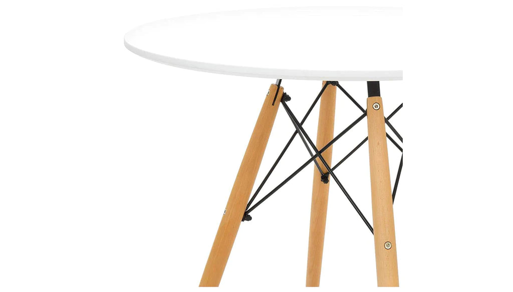 Eiffel Dining Table 32" Round White By Modholic | Dining Tables | Modishstore - 5