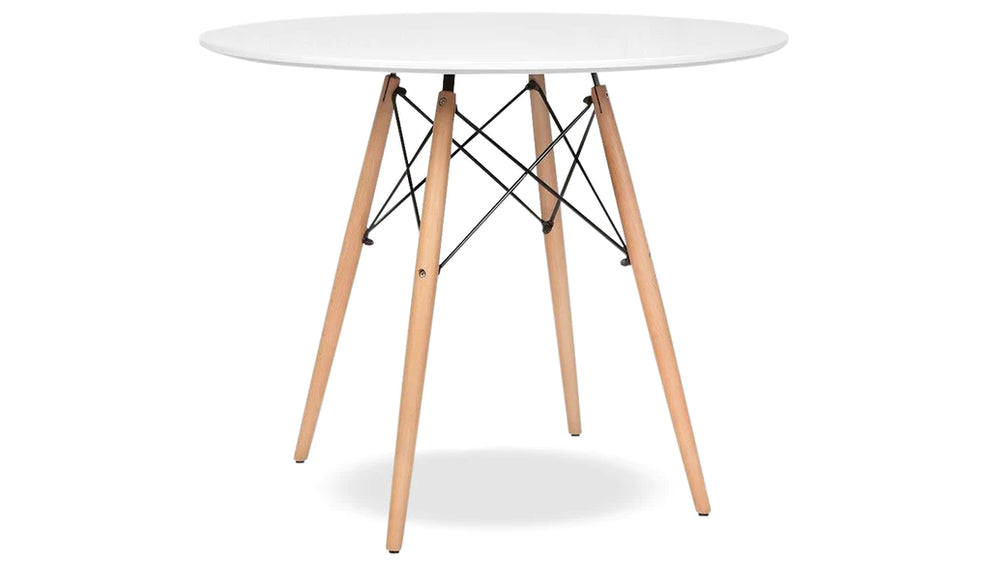 Eiffel Dining Table 32" Round White By Modholic | Dining Tables | Modishstore - 6