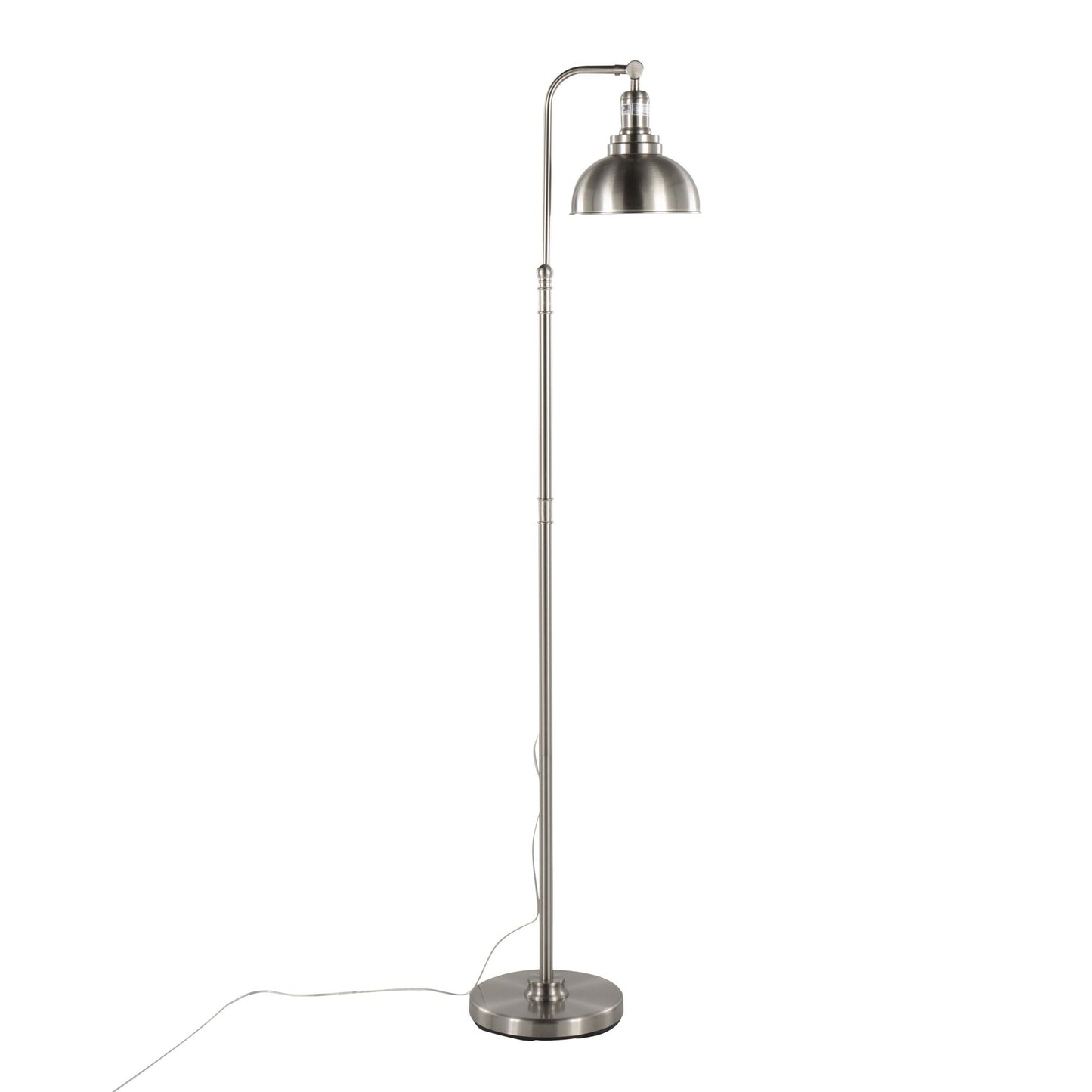 Emery Industrial Floor Lamp in Nickel By LumiSource | Floor Lamps | Modishstore - 7