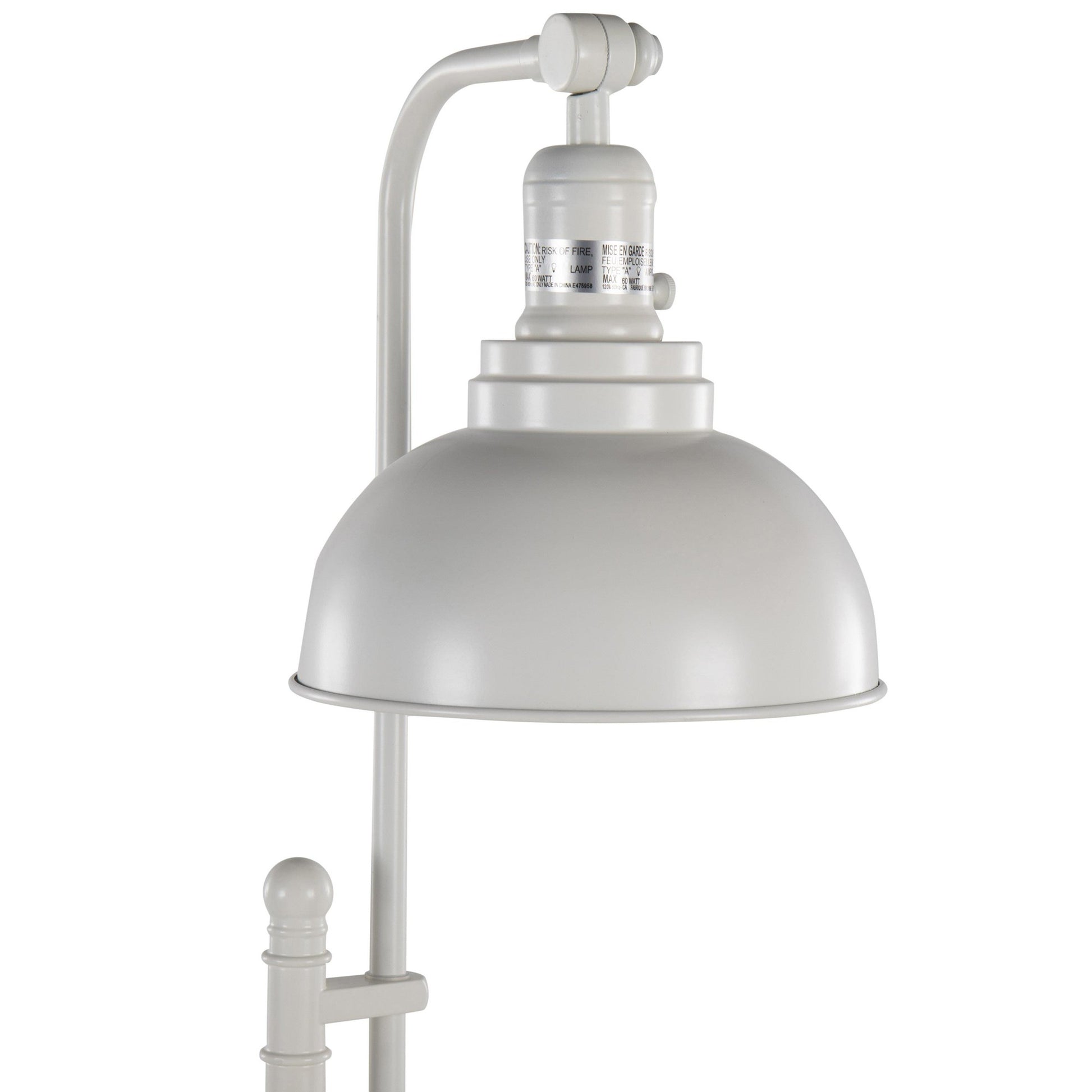 Emery Industrial Floor Lamp in Nickel By LumiSource | Floor Lamps | Modishstore - 12