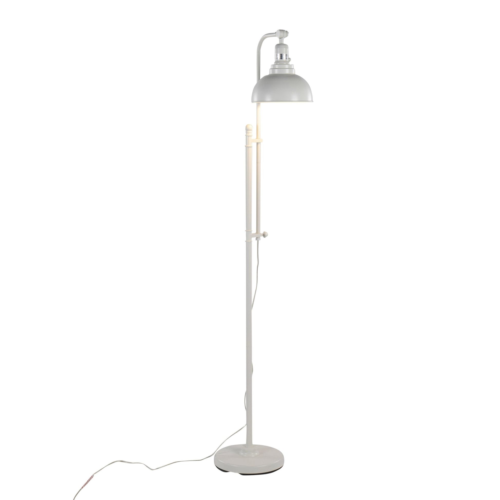 Emery Industrial Floor Lamp in Nickel By LumiSource | Floor Lamps | Modishstore - 14