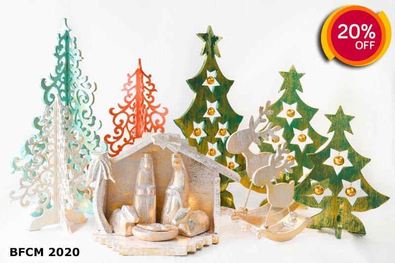 Evergreen Christmas Tree with Golden/Silver Ball Ornaments  ALX102- Red-Gold/Silver/Green-Gold | ModishStore | Christmas Trees | ALX102-RG -3