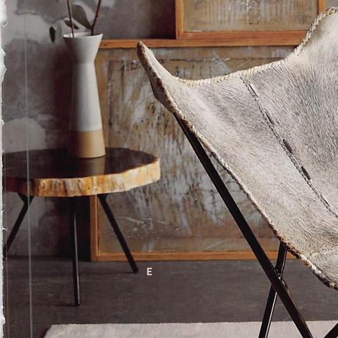 Petrified Wood Tripod Tables | Accent Chairs | Modishstore - 2