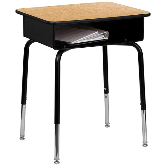 Student Desk with Open Front Metal Book Box by Flash Furniture | Desks | Modishstore