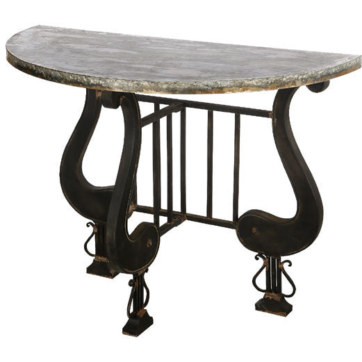 A&B Home Indoor/Outdoor Demilune Console | Outdoor Tables | Modishstore