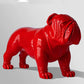 Fiberglass Bulldog Large Indore Sculpture, Red By Gold Leaf Design Group | Animals & Pets | Modishstore