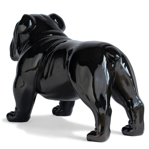 Fiberglass Bulldog MD Indore Sculpture, Black By Gold Leaf Design Group | Animals & Pets |  Modishstore - 5