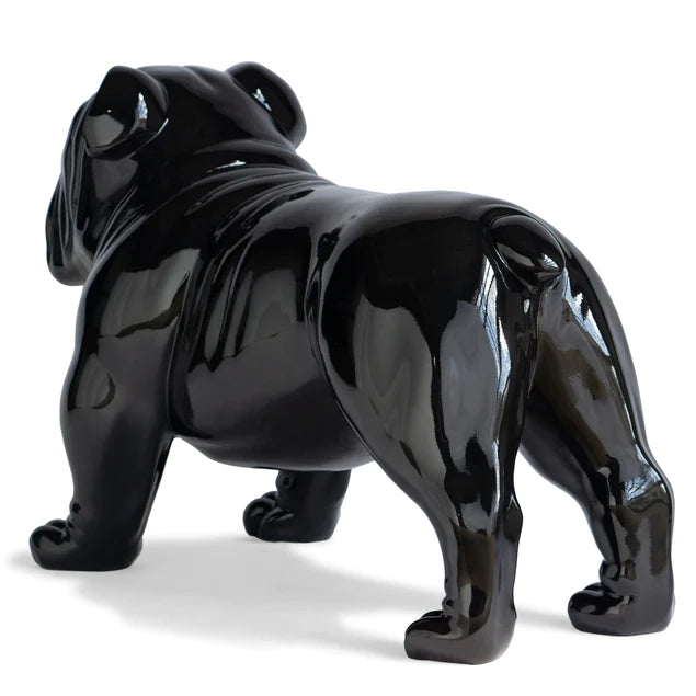 Fiberglass Bulldog MD Indore Sculpture, Black By Gold Leaf Design Group | Animals & Pets | Modishstore - 5