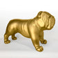 Fiberglass UV  Bulldog MD Outdoor Sculpture, Gold By Gold Leaf Design Group | Animals & Pets | Modishstore - 6