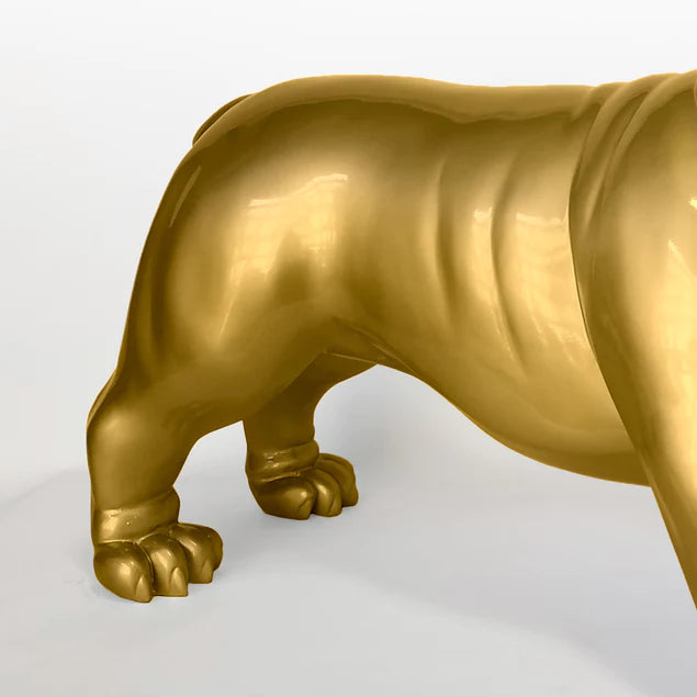 FiberglassBulldog MD Sculpture, Gold By Gold Leaf Design Group | Animals & Pets | Modishstore - 4
