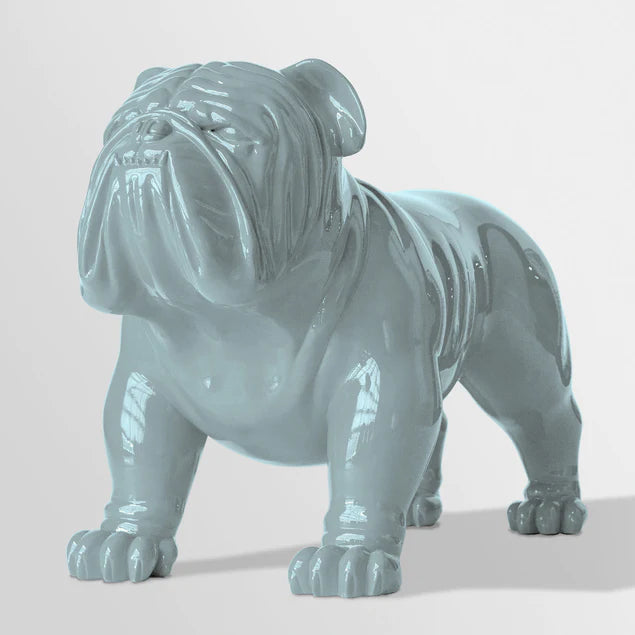 Fiberglass Bulldog MD Sculpture, Smoky By Gold Leaf Design Group | Animals & Pets | Modishstore - 3