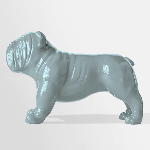 Fiberglass Bulldog MD Sculpture, Smoky By Gold Leaf Design Group | Animals & Pets | Modishstore - 5