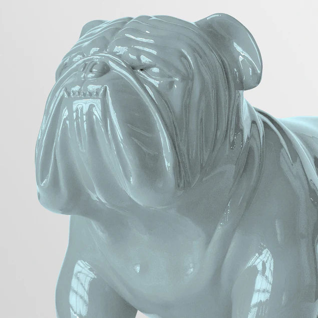 Fiberglass Bulldog MD Sculpture, Smoky By Gold Leaf Design Group | Animals & Pets |  Modishstore - 7