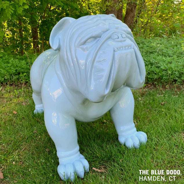 Fiberglass Bulldog MD Sculpture, Smoky By Gold Leaf Design Group | Animals & Pets |  Modishstore - 2