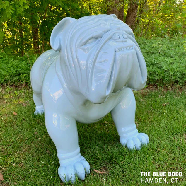 Fiberglass Bulldog MD Sculpture, Smoky By Gold Leaf Design Group | Animals & Pets | Modishstore - 2