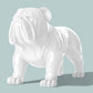 Fiberglass UV  Bulldog MD Outdoor Sculpture, White By Gold Leaf Design Group | Animals & Pets |  Modishstore - 5