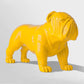 Fiberglass UV  Bulldog MD Outdoor Sculpture, Yellow By Gold Leaf Design Group | Animals & Pets |  Modishstore