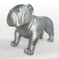 Fiberglass Bulldog MD Sculpture, Silve By Gold Leaf Design Group | Animals & Pets | Modishstore