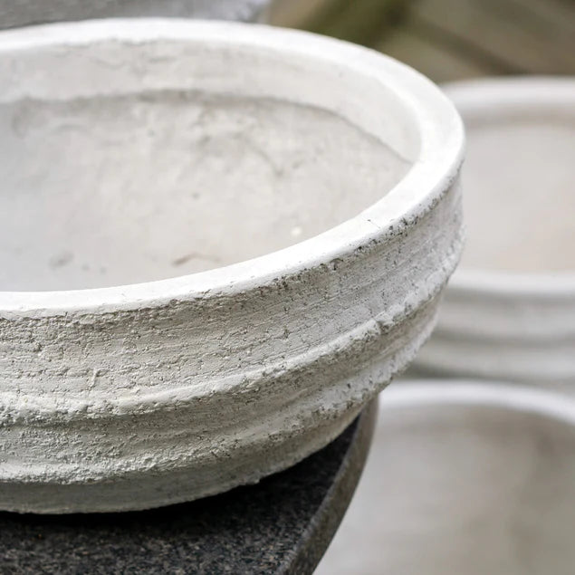 Dolma Bowl Ant White, Set of 3 Planter By Gold Leaf Design Group | Planters, Troughs & Cachepots | Modishstore - 5