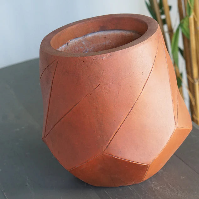LC Nido Short  Small Terracotta, 11.75"H By Gold Leaf Design Group | Planters, Troughs & Cachepots |  Modishstore - 2