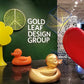 Fiberglass Duck Indore Sculpture, Gold Leaf By Gold Leaf Design Group | Animals & Pets |  Modishstore - 6