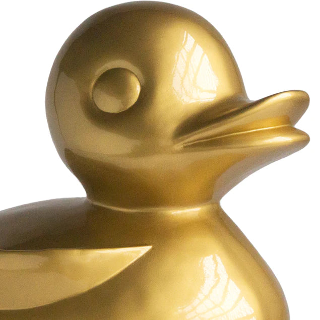 Fiberglass UV  Duck Outdoor Sculpture, GOLD PAI By Gold Leaf Design Group | Animals & Pets | Modishstore - 5