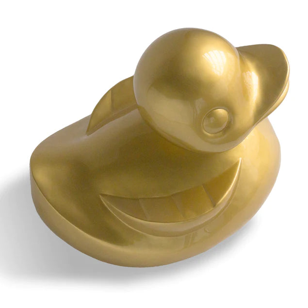 Fiberglass Duck Indore Sculpture, GOLD PAINTE By Gold Leaf Design Group | Animals & Pets |  Modishstore - 3