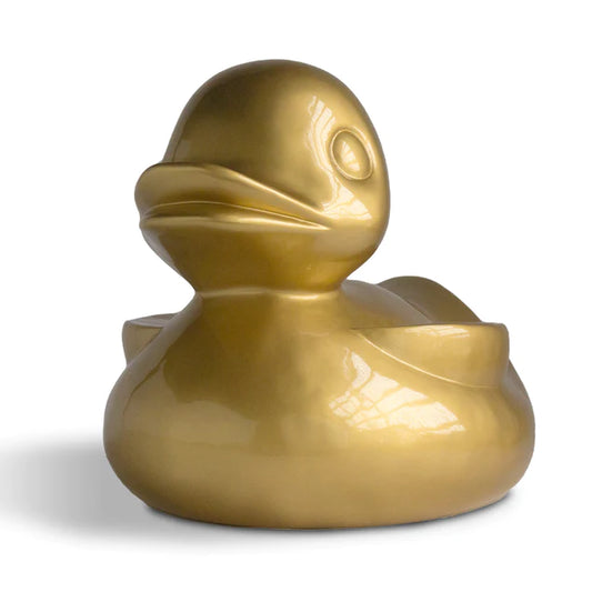 Fiberglass UV  Duck Outdoor Sculpture, GOLD PAI By Gold Leaf Design Group | Animals & Pets | Modishstore