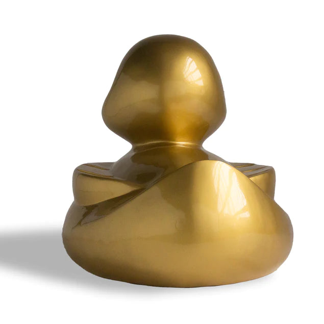Fiberglass UV  Duck Outdoor Sculpture, GOLD PAI By Gold Leaf Design Group | Animals & Pets |  Modishstore - 6