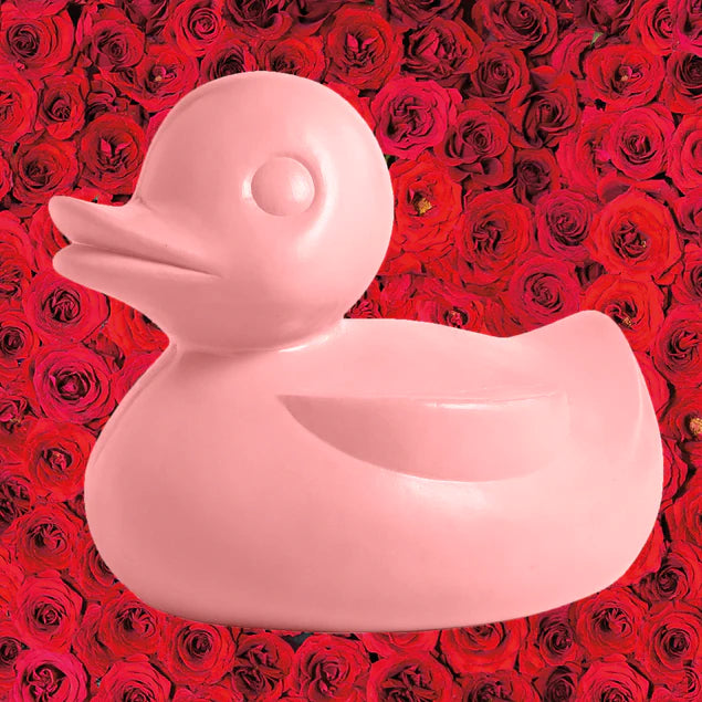 Fiberglass Duck Indore Sculpture, Lt Pink By Gold Leaf Design Group | Animals & Pets | Modishstore - 2