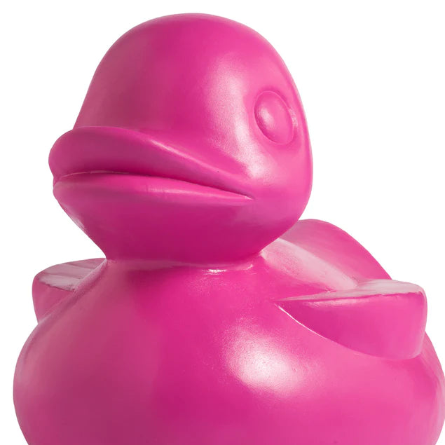 Fiberglass UV  Duck Outdoor Sculpture, DK Pink By Gold Leaf Design Group | Animals & Pets | Modishstore - 3