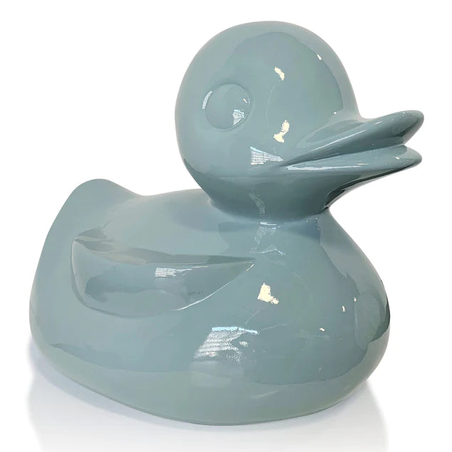 Fiberglass Duck Indore Sculpture, Smoky Blue By Gold Leaf Design Group | Animals & Pets |  Modishstore - 3