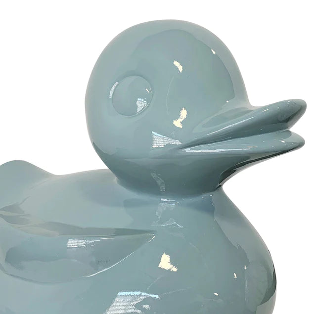 Fiberglass Duck Indore Sculpture, Smoky Blue By Gold Leaf Design Group | Animals & Pets |  Modishstore - 4