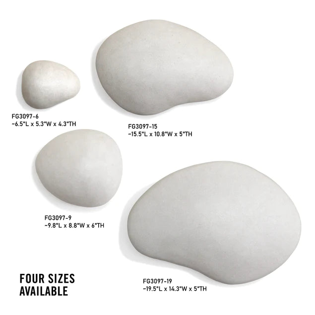 River Stone 9.8"L Wall Art  By Gold Leaf Design Group | Wall Art | Modishstore - 8