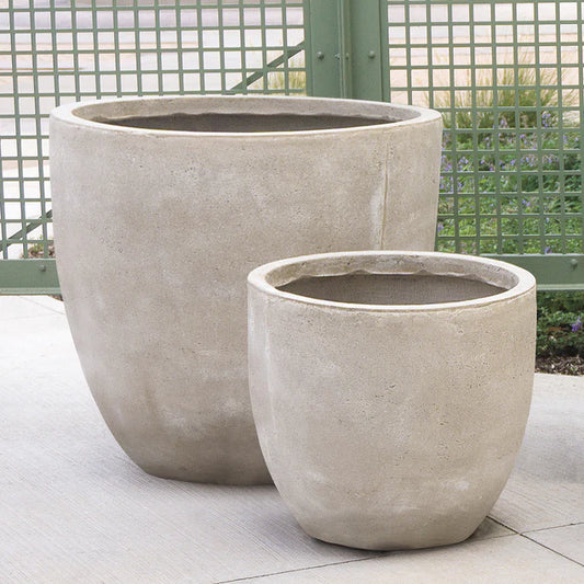 Urbano Flared Short Planters, Set Of 2 By Gold Leaf Design Group | Planters, Troughs & Cachepots | Modishstore
