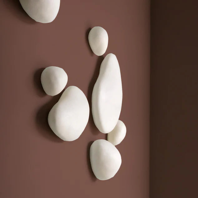River Stone 6.5"L Wall Art Set Of 2 By Gold Leaf Design Group | Wall Art | Modishstore - 6