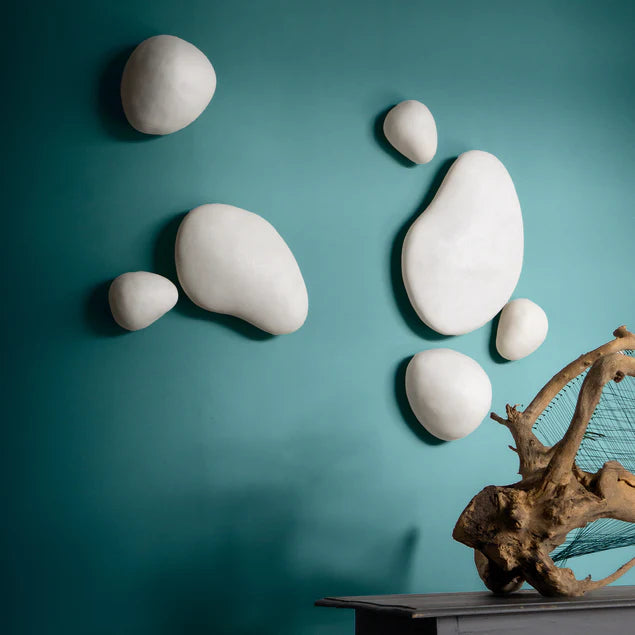 River Stone 9.8"L Wall Art  By Gold Leaf Design Group | Wall Art | Modishstore - 9