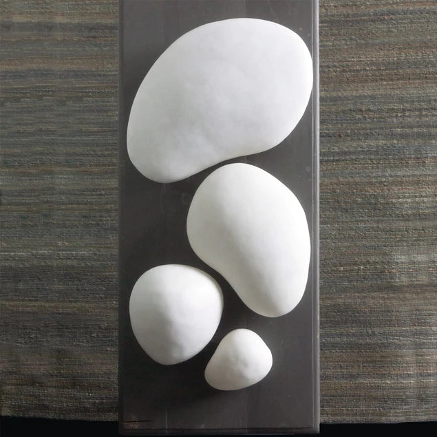 River Stone 9.8"L Wall Art By Gold Leaf Design Group | Wall Art |  Modishstore - 6