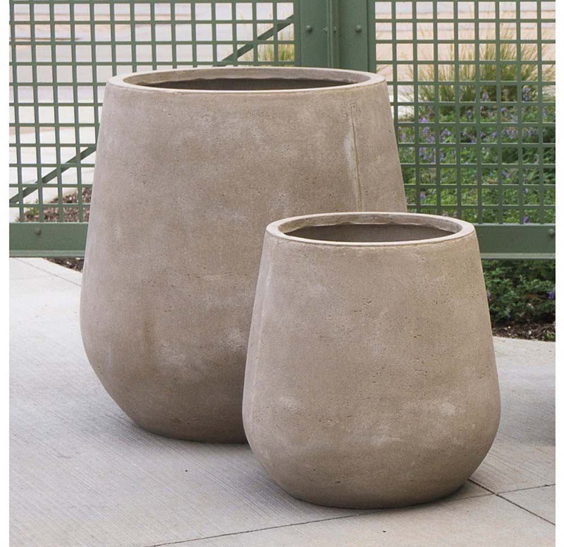 Gold Leaf Design Group Planters, Urbano Bell Fiber Clay SET/ 2 | Planters, Troughs & Cachepots | Modishstore