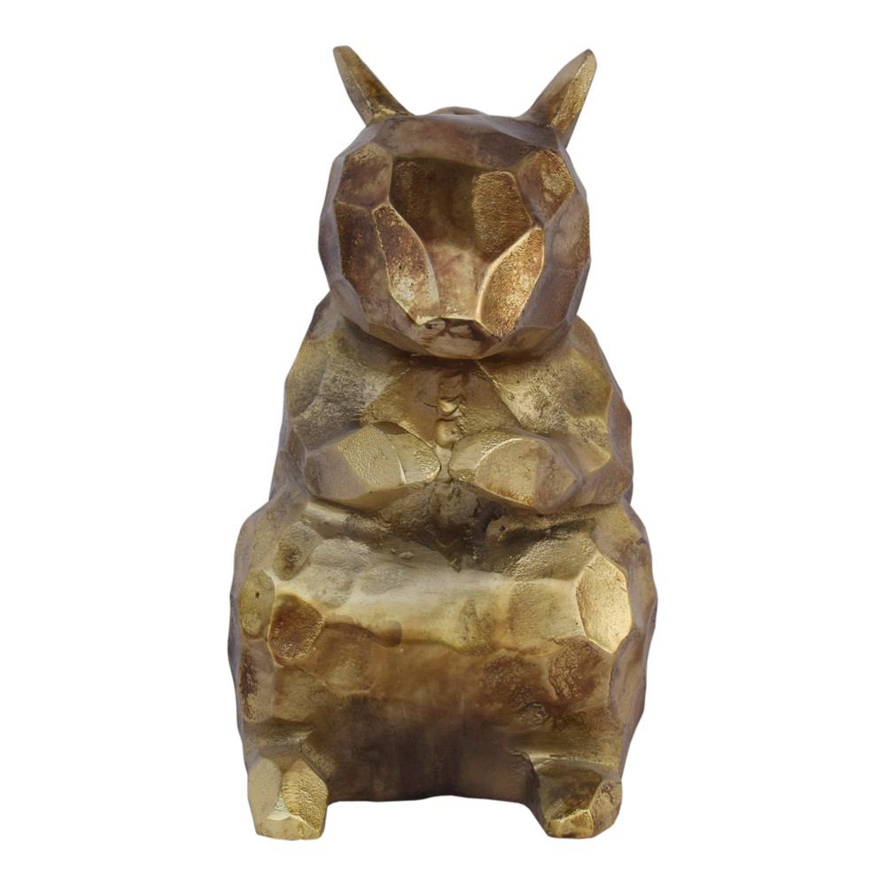 Moe's Home Collection Golden Squirrel Sculpture | Modishstore | Animals & Pets-2