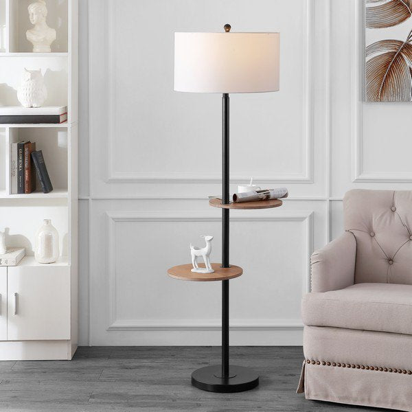 Safavieh Kelsen Floor Lamp - Matte Black | Floor Lamps | Modishstore