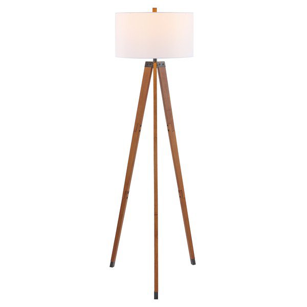 Safavieh Cameo Floor Lamp - Walnut | Floor Lamps | Modishstore - 2